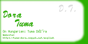 dora tuma business card